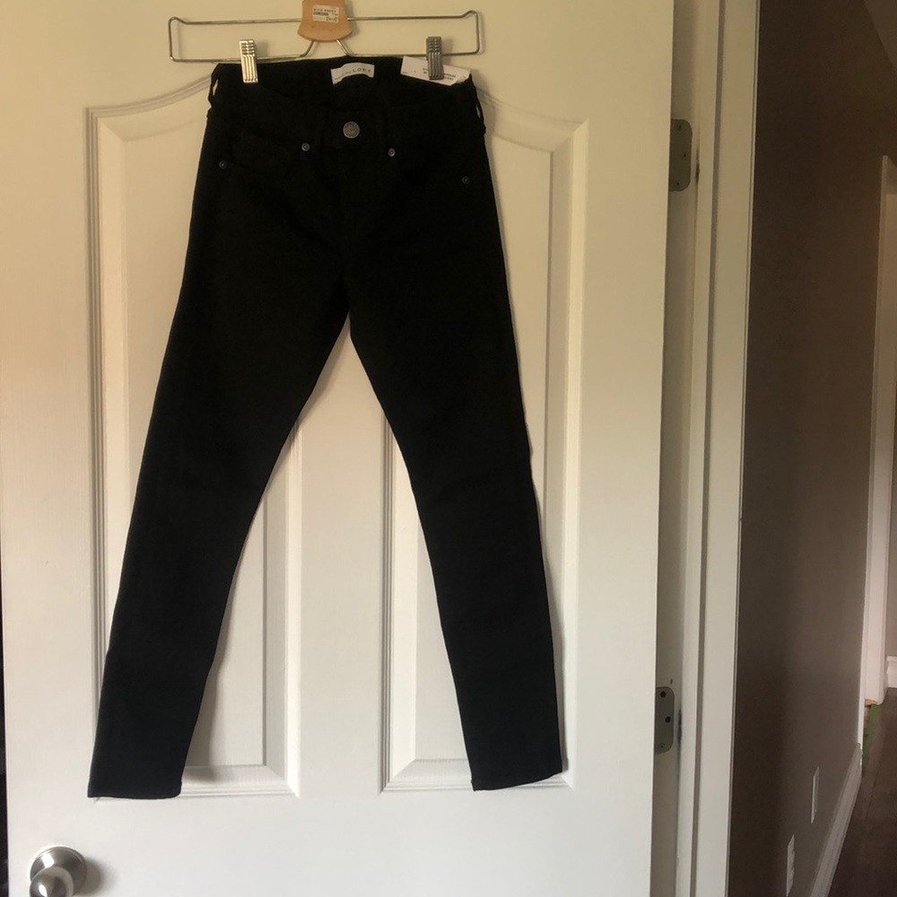 Black Low-Rise Jeans